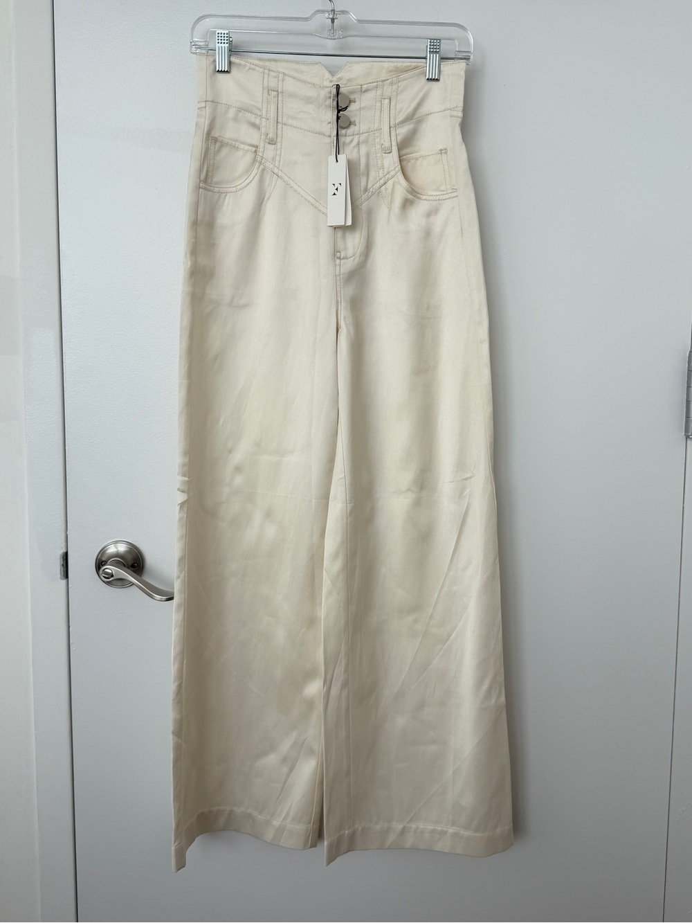 Fleur du Mal Cream Straight-Leg Chinos